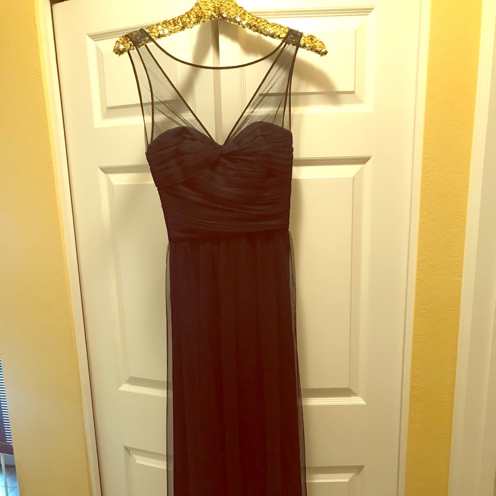 Bella Bridal Black Bridesmaid Dress
